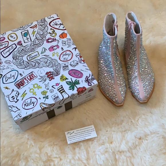 Jeffrey Campbell Shoes - Jeffrey Campbell Rendezvous pink rhinestone bootie